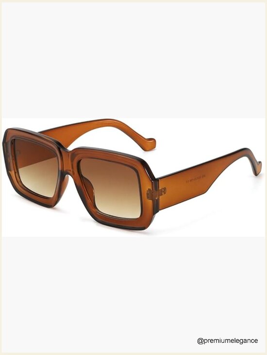 Oversized Chunky Square Sunglasses UV400 Trendy Eyewear main image 6